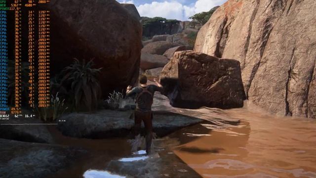 Новый тест UNCHARTED 4 на Intel Xeon E5-2680 v4+GTX 1060 6Gb.