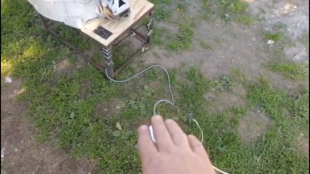 Перосъемная машина из стиральной