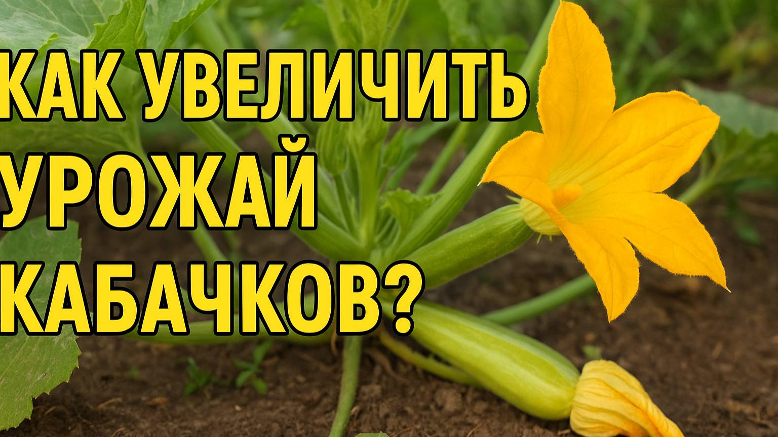 Пустоцвет на кабачках? 3 способа увеличить урожай в открытом грунте!