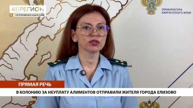 В КОЛОНИЮ ЗА НЕУПЛАТУ АЛИМЕНТОВ ОТПРАВИЛИ ЖИТЕЛЯ ГОРОДА ЕЛИЗОВО • ПРЯМАЯ РЕЧЬ