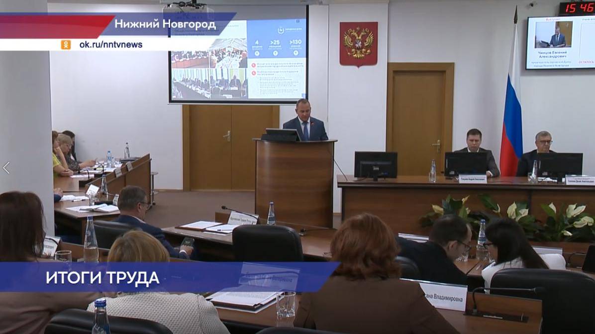 Заседание городской Думы Нижнего Новгорода 26 мая 2025 года