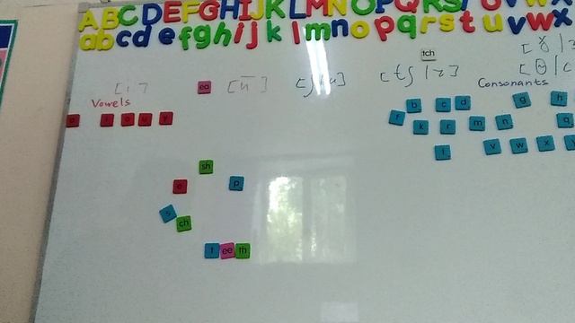 Магнитные буковки ee, ea, sh, ch/tch, th. Vowels & consonants