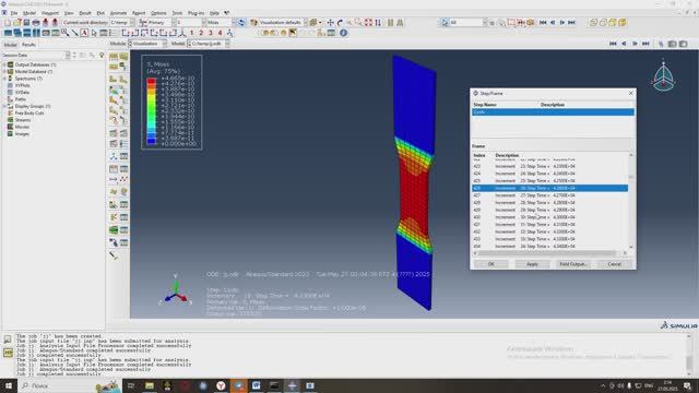 Лабораторная работа 5: Анализ усталостной долговечности образца в ABAQUS