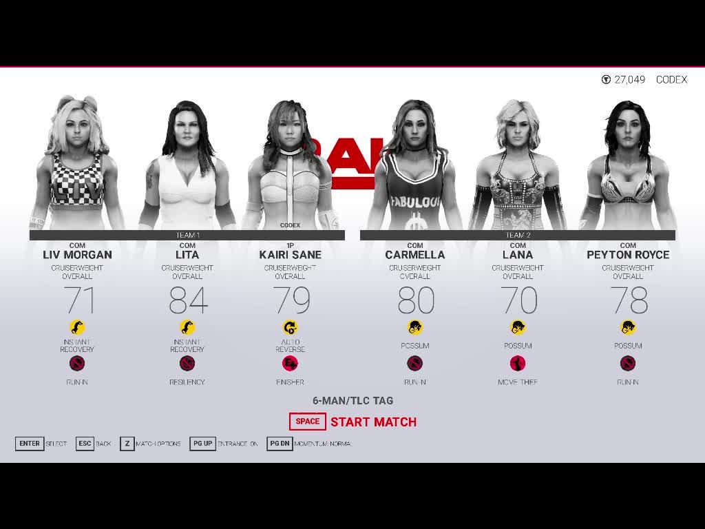 WWE 2K19 женская битва самая жесткая битва на арене