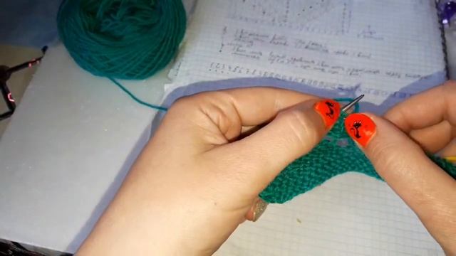 узор спицами Ландыши