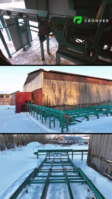 Линия раскряжевки бревна для фанкряжа