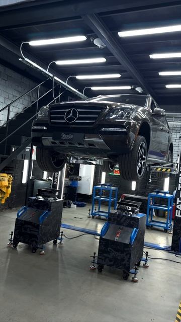 Диагностика подвески Mercedes GL на вибростенде