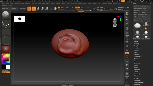 ZBrush: Основные кисти