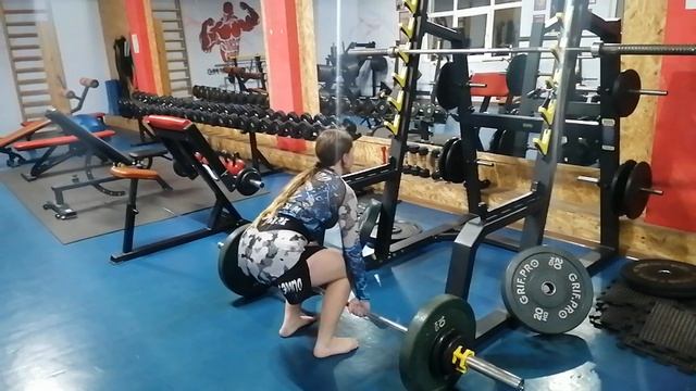 Эмма. 12 лет. Становая тяга 55кг х5