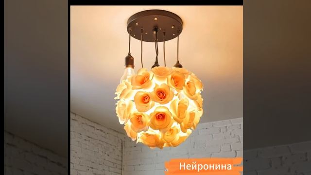 Люстра из роз