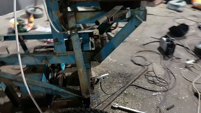 переделка ходовой зерномëту на мост жигули