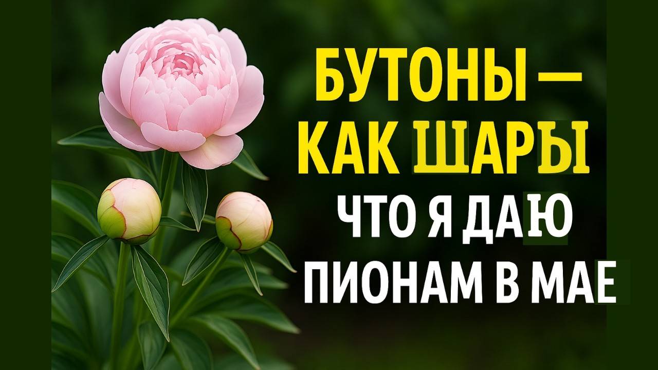 🌸 ПИОНЫ в мае: 3 подкормки для РОСКОШНОГО цветения, которое удивит всех!