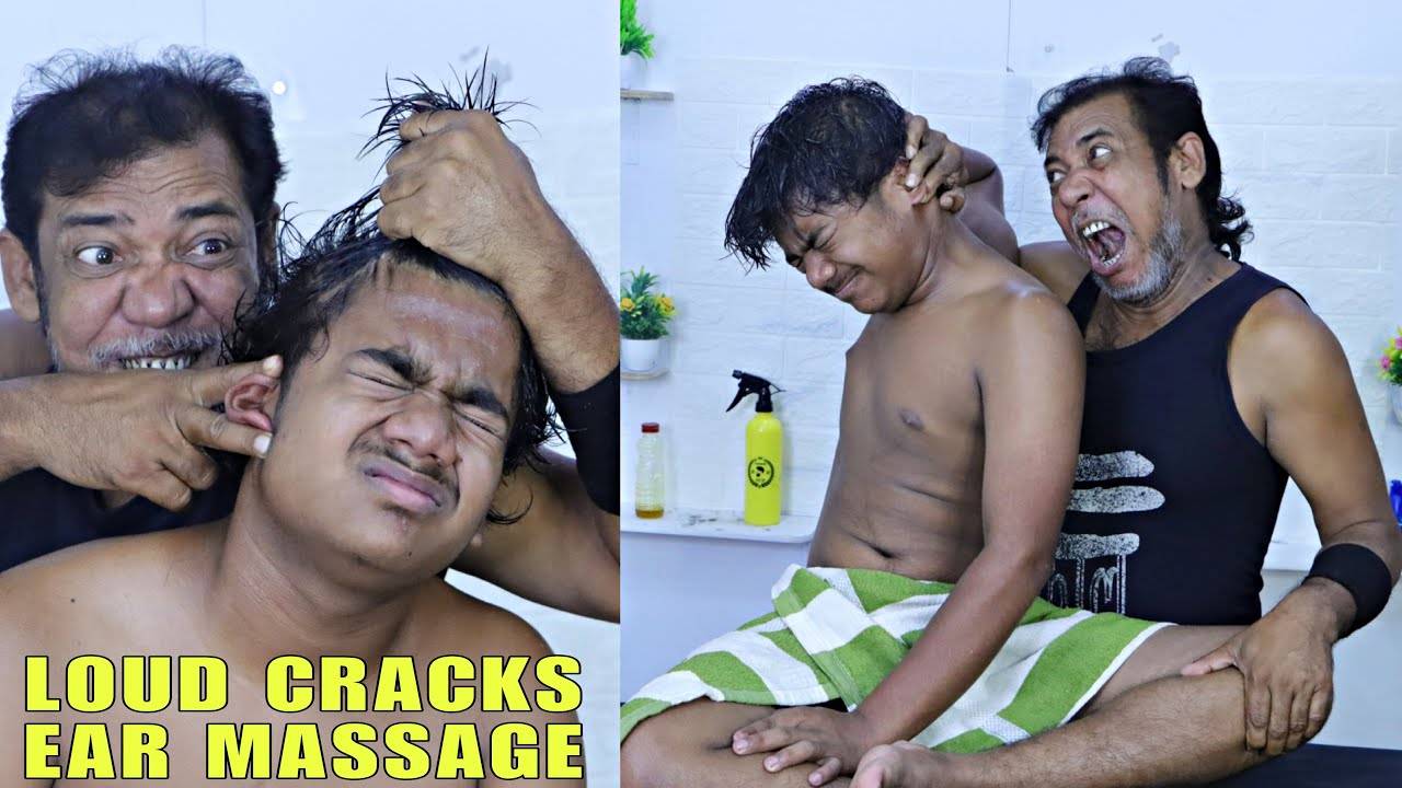 Old School Body Cracks by Asim Barber ｜ Heavy Oil Head & Ear Massage ｜ Hair & Neck Cracking ｜ ASMR
