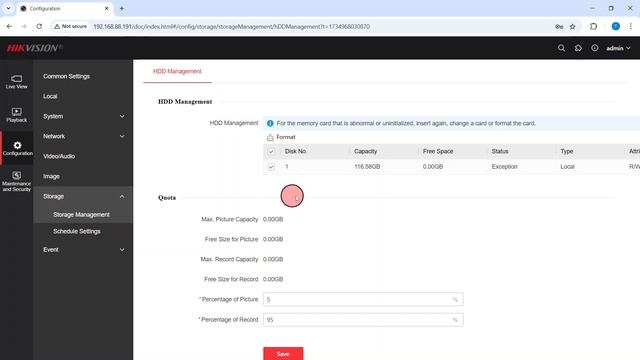 Налаштування камери Hikvision Smart Dual-Light через браузер. Web Ver
