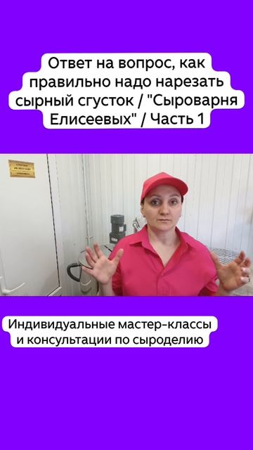 Ответ на вопрос, как правильно надо нарезать сырный сгусток / "Сыроварня Елисеевых" / Часть 1