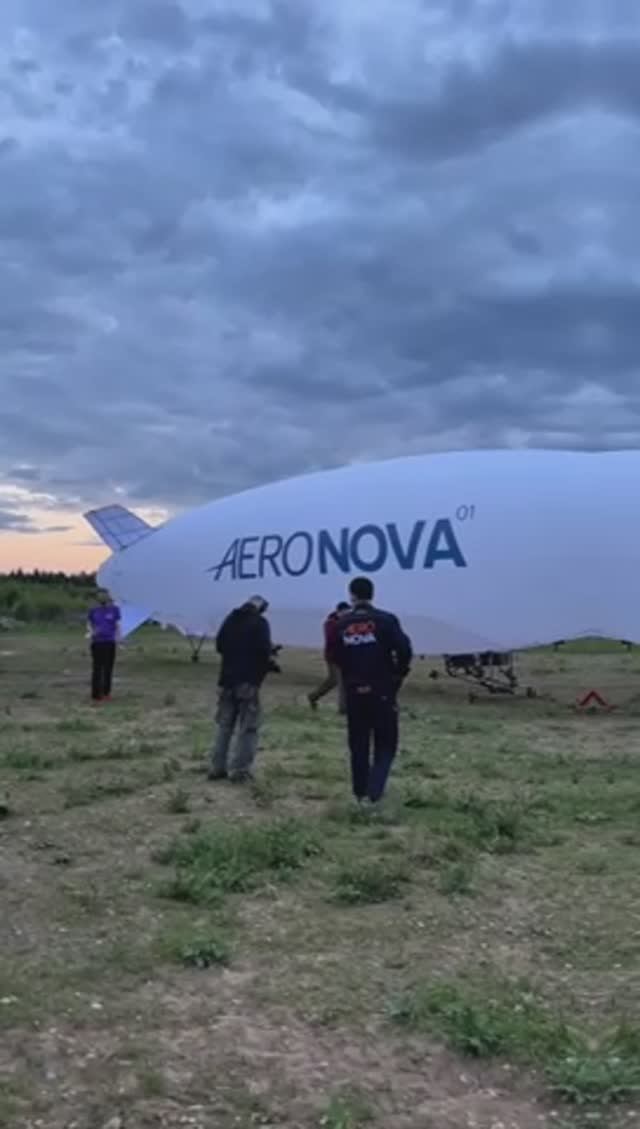 Первый беспилотный дирижабль AERONOVA в небе
