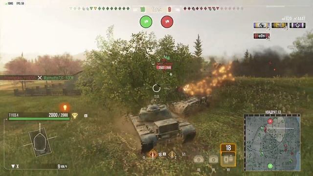 Играем на Клава + Мышь  T110E4  6650 Урона и3 Фрага. Xbox Series X.
