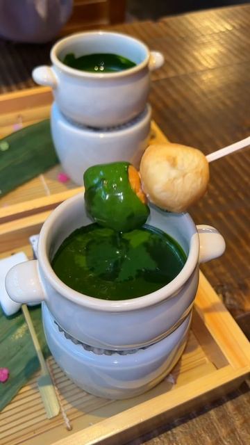 HoBNJIV8fhk - 和の空間で楽しむ抹茶フォンデュ！箱崎にある「筥崎鳩太郎商店」#福岡グルメ #japanesefood #japantravel