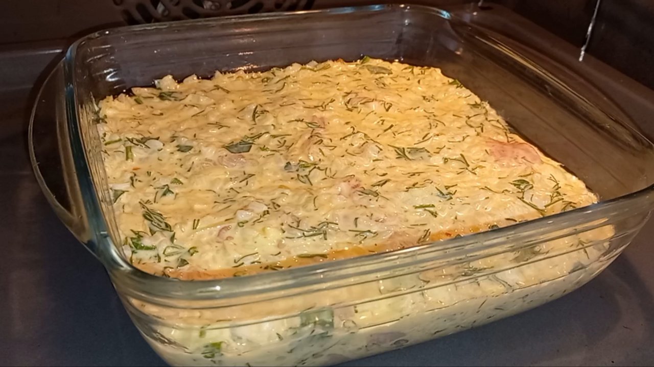 Накормите всю семью вкусно! ЗАПЕКАНКА НЕЖНАЯ с курицей в духовке.Просто и очень вкусно!