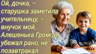 Истории из жизни/Ой, дочка, – старушка заметила учительницу, – внучок мой... /Аудиорассказ