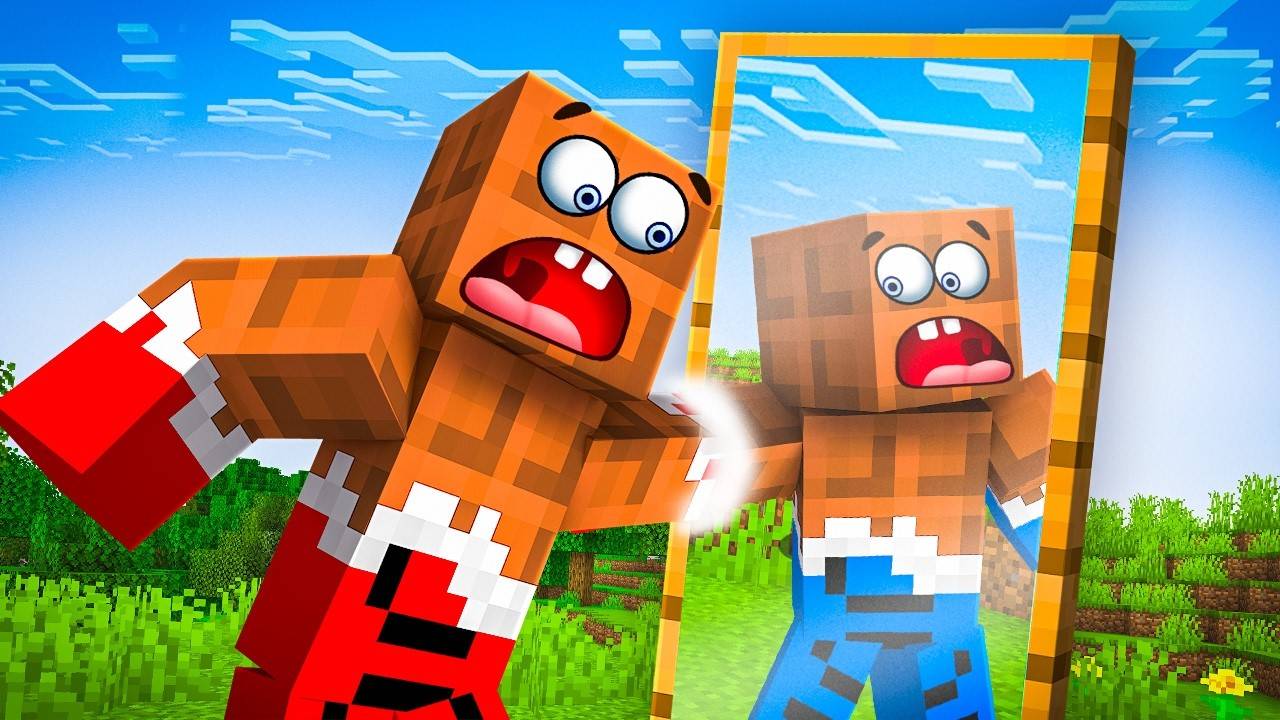 🤯 ОН ЗАСТРЯЛ В ЗЕРКАЛЕ! Мы нашли вход в Зазеркалье в Майнкрафт! ✨👀