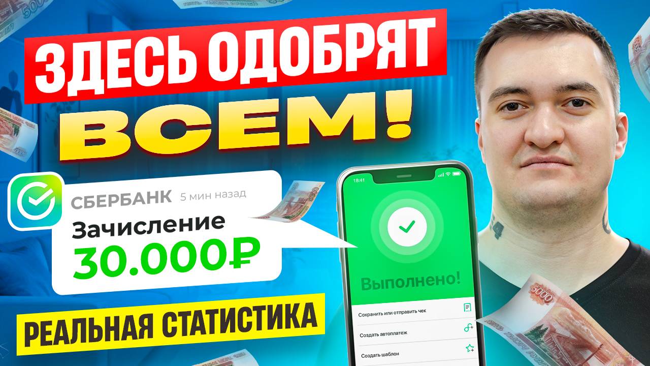 Займы БЕЗ ОТКАЗА на карту в 2025 году! Как получить микрозайм без отказа? Где взять займ без отказа