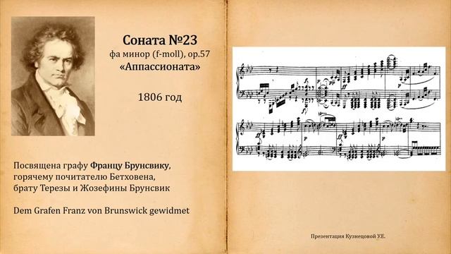 Очень красивая музыка! Л.ван Бетховен. Соната Номер 23.