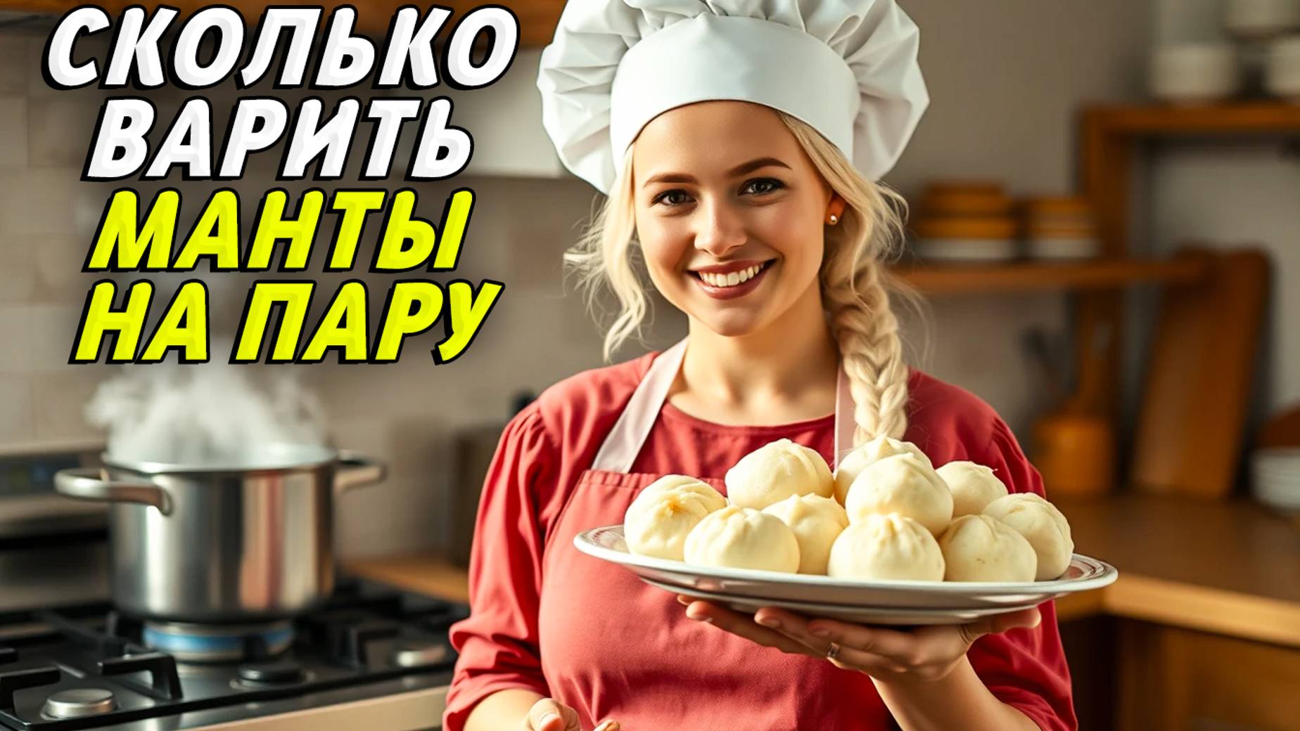 Сколько варить манты на пару