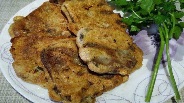 Язык жареный в кляре