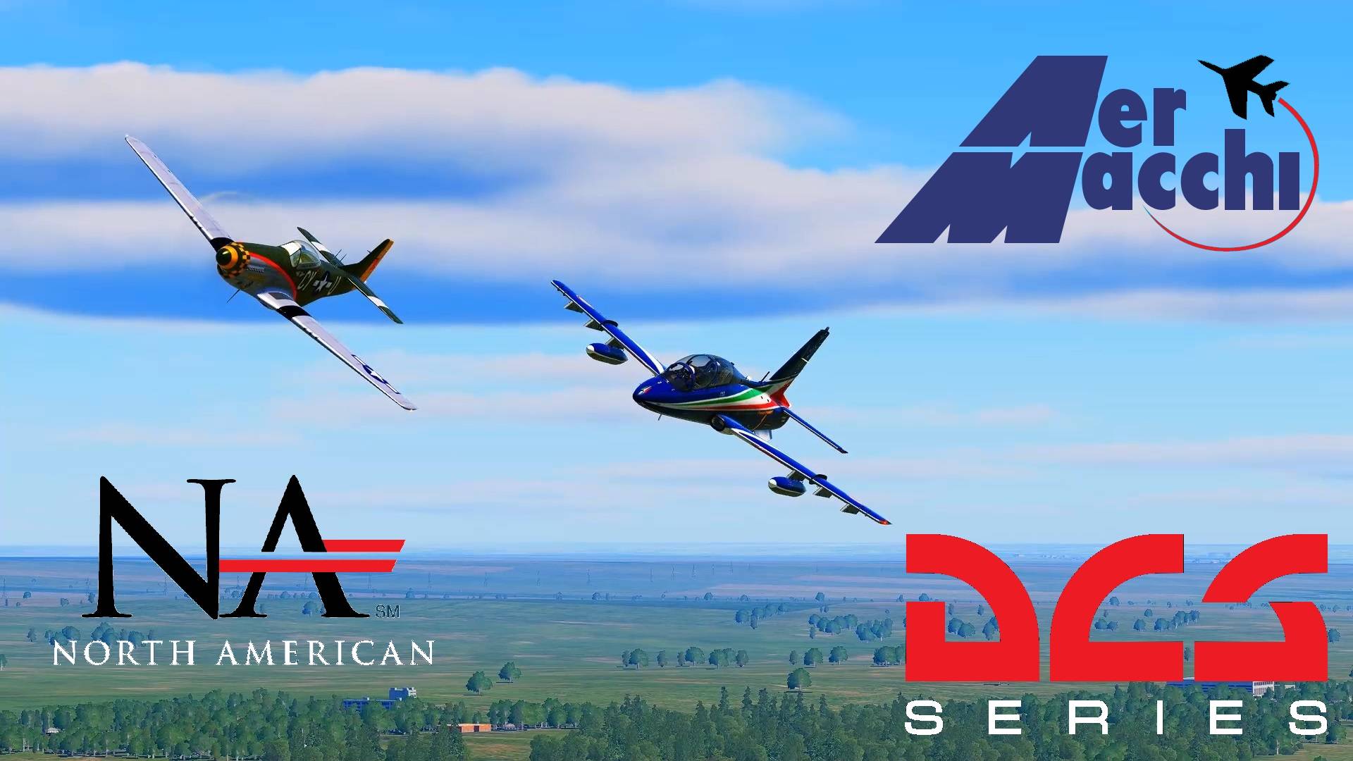 DCSWorld. Полет на Мустанге с MB339. Flying a Mustang with MB339.9
