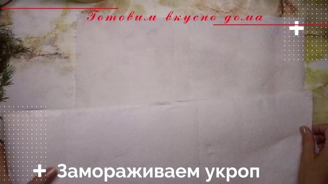 Замораживаем укроп
