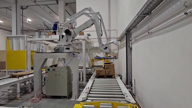 Укладка короба на паллет