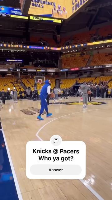 KAT warming up ahead of a PIVOTAL Game 4 in Indiana!