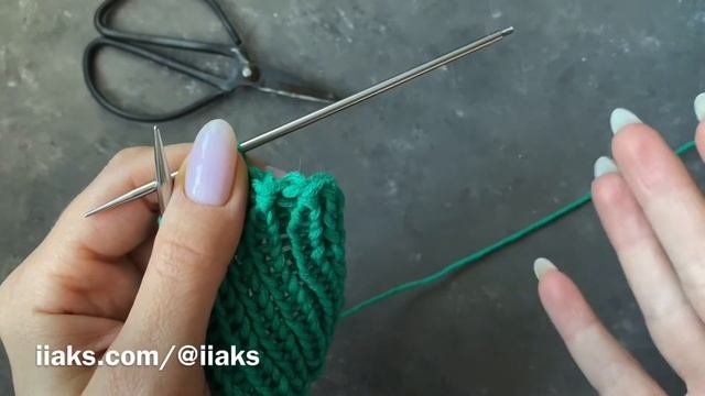 Эластичное закрытие резинки спицами | Iiaks.com