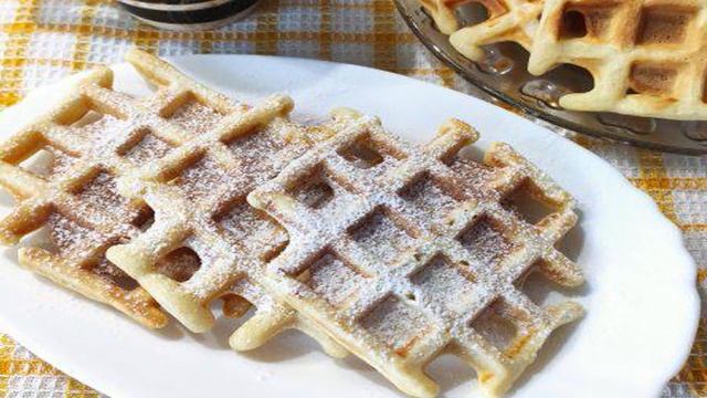 Вафли на кефире
