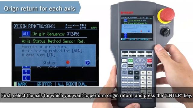 RCX340  ｢PBX｣ operation  #3【Origin return operation】