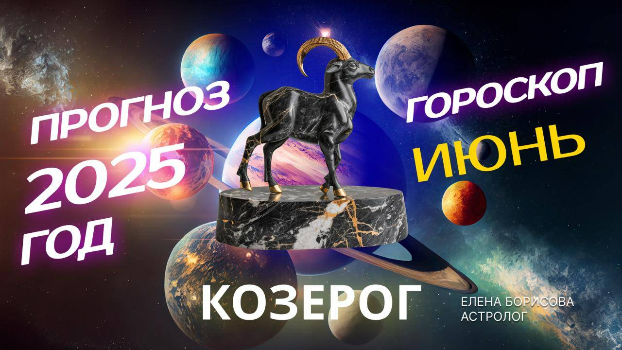 Козерог  Прогноз на ИЮНЬ 2025. Гороскоп от Елены Борисовой