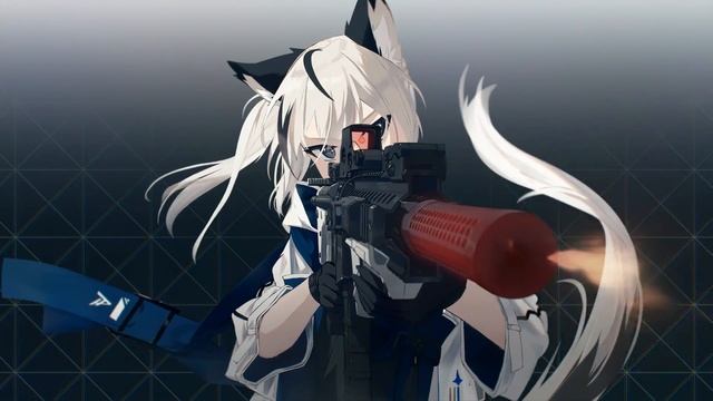 Девушка-Лисичка Палит из Автомата | Cute Anime Fox Girl | Rifle Shooting - Живые Обои