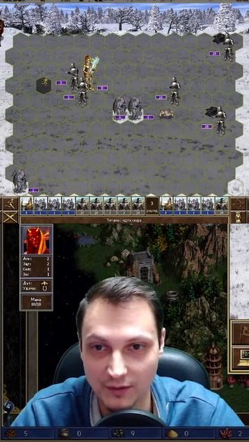 Голем быканул на Титана... И чего он ожидал? [AnubiS_CDA Heroes 3 HOTA Jebus Cross]