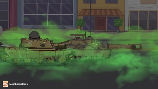 HomeAnimations – Мультики про танки  ТАНКОЗИЛА показывает СИЛУ МОНСТРА !