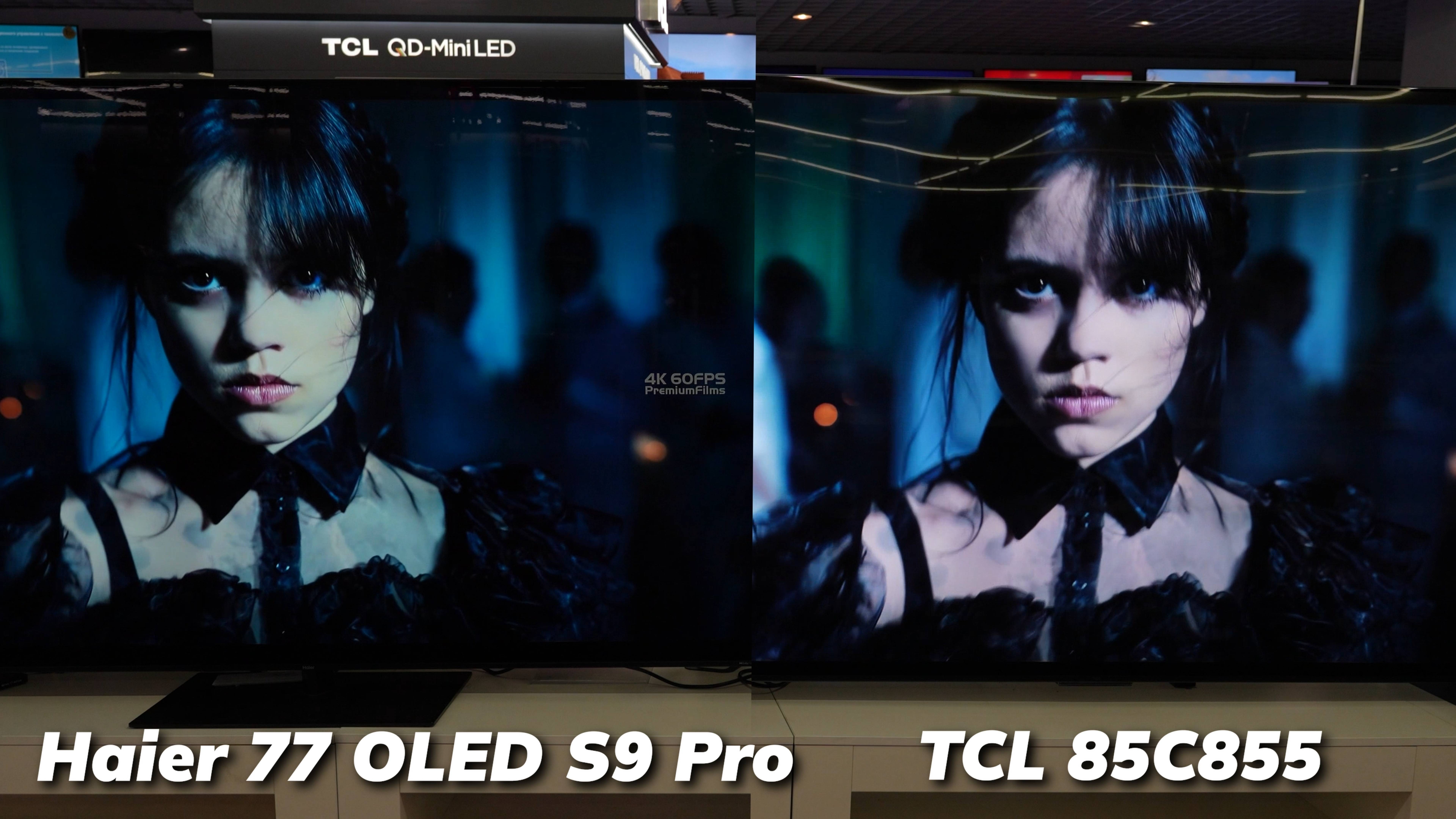 Дешевый китайский MiniLED или переплата за OLED? TCL C855 против Haier S9 Pro — оба подводят?