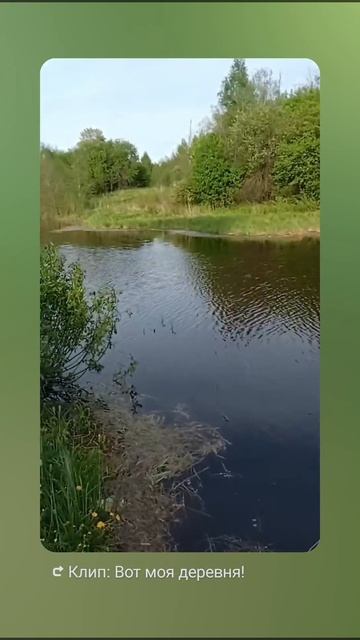Вечер, деревня, рыбалка