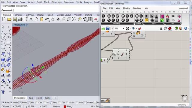 2.9 Laying Down and Tagging Ribs for Laser Cut (Part 2) - ThinkParametric
