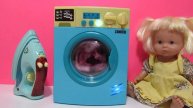 Стираем в игрушечной стиральной машинке Zanussi HTI. Washing Mac