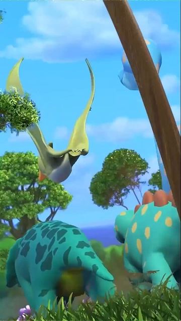 Hier kommt ein Dinosaurier