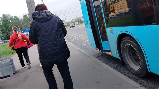 28 мая 2025 г. Автобус 96 маршрут МАЗ-203.947 38033 Софийская Улица