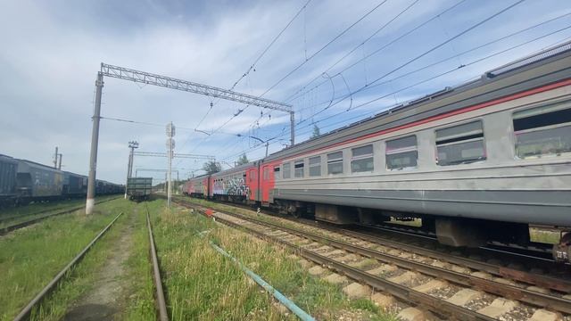 Электропоезд ЭД4М-0038 станция Кубинка-2 до станции Детково. 27.05.2025.
