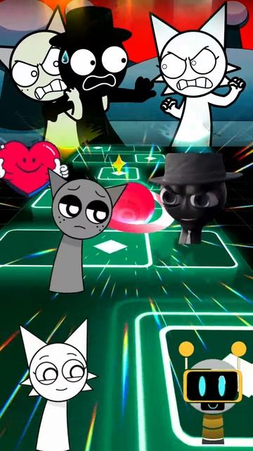 H1rsomrlueU - Incredibox Sprunki_Black_Wenda_Gray_Zoonomaly theme song Tiles Hop #tileshopshorts #sp