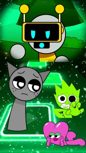 IlPiQKLlUK8 - Incredibox Sprunki 5ep Zoonomaly theme song Tiles Hop #tileshopshorts #sprunkiincredib