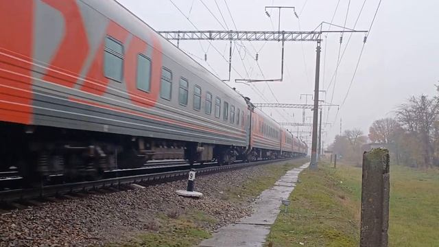 ЭП1-088 с пассажирским поездом Новокузнецк-Кисловодск п